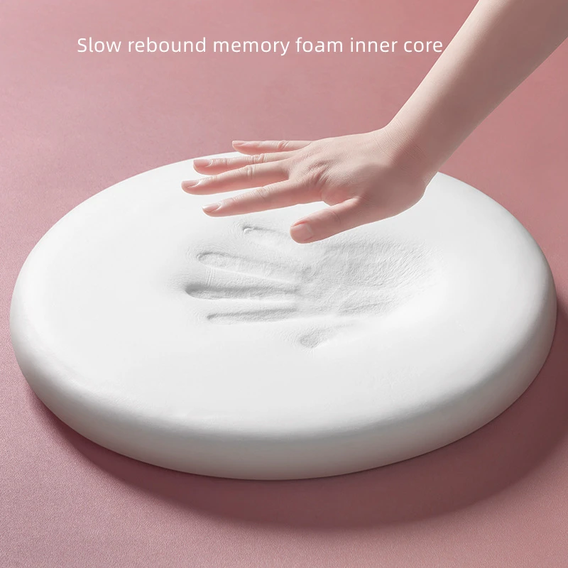Soft Round Chair Cushion Memory Foam Seat Pads Cushion Office Home Seat Pads Futon Breathable Garden Orthopedic Pillow Cushions image 2