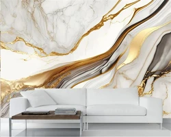 beibehang Customized latest three-dimensional Nordic marble light luxury modern minimalist living room TV background wallpaper