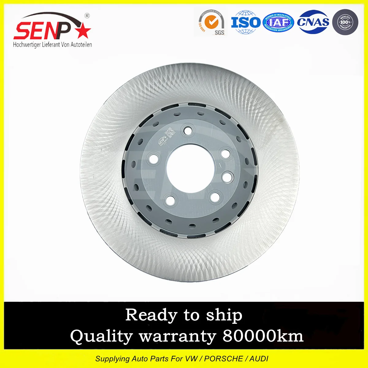 OEM 958 351 404 50 SENP High Quality Brake Parts New Product Front Brake Disc/Right 390MM For Porsche Cayenne 11-18 95835140450