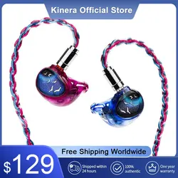 Kinera Celest Phoenixcall auricular 1DD + 2BA + 2 controlador de pantalla plana monitores intrauditivos 5 controladores híbridos IEMs 0,78 Cable de enchufe de 2 pines IEMs