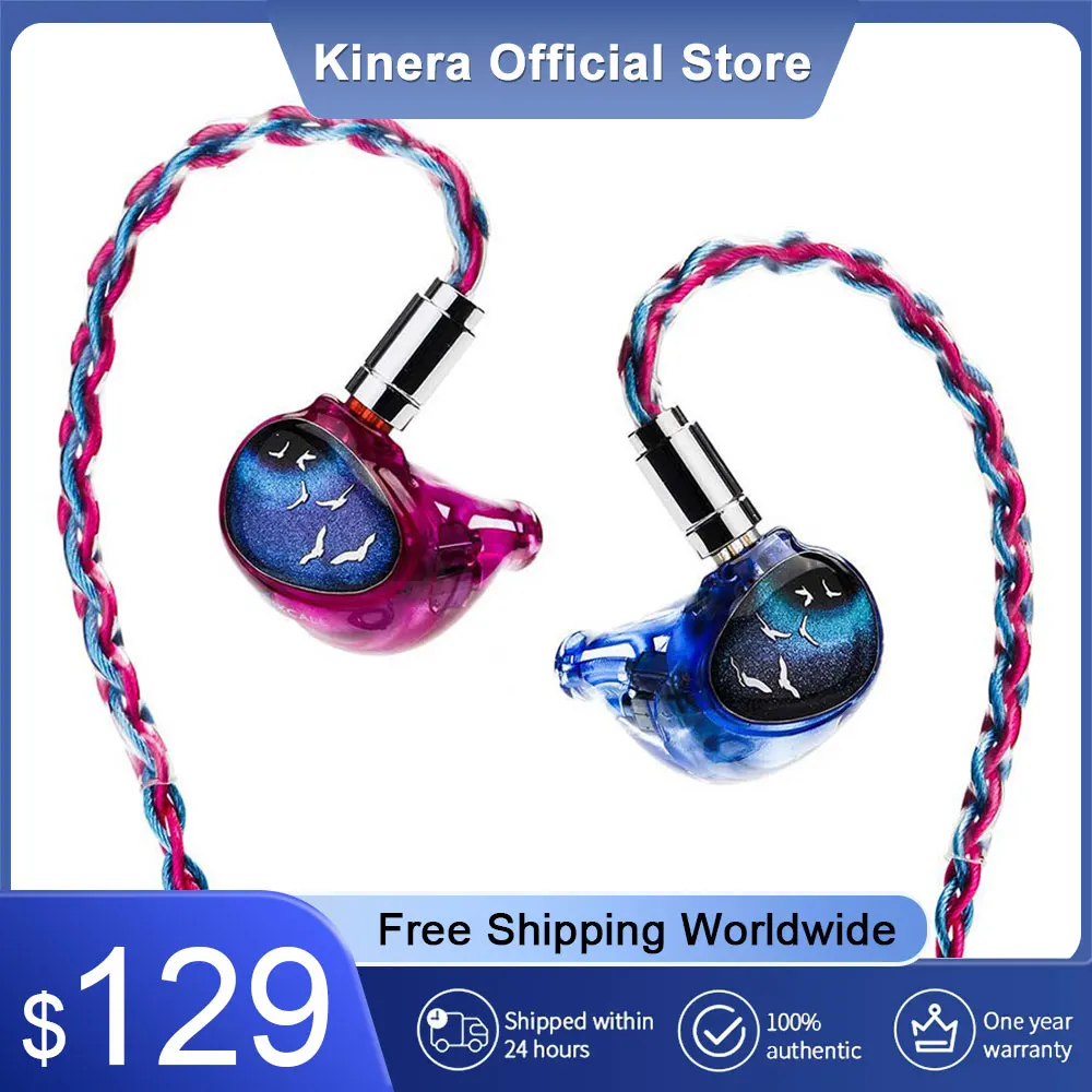 Kinera Celest Phoenixcall 이어폰, 인이어 모니터, 5 하이브리드 드라이버, IEM 0.78, 2 핀 플러그 케이블, 1DD + 2BA + 2 플랫 패널 드라이버