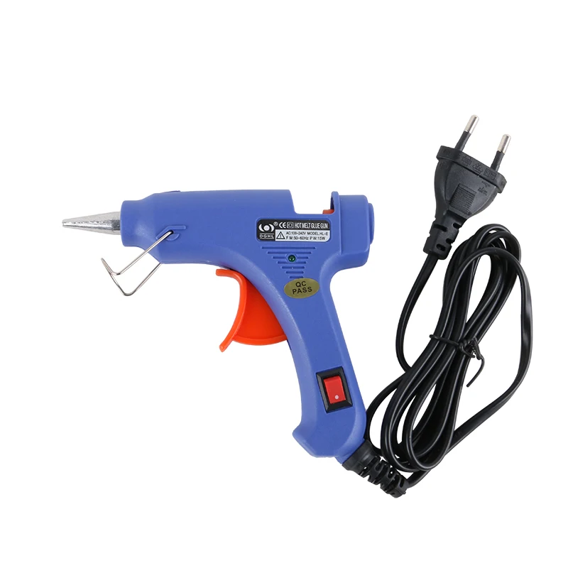 1pc/lot  15W hot melt glue gun for keratin glue stick can be used for hair extensions and daily life UK AU PLUG