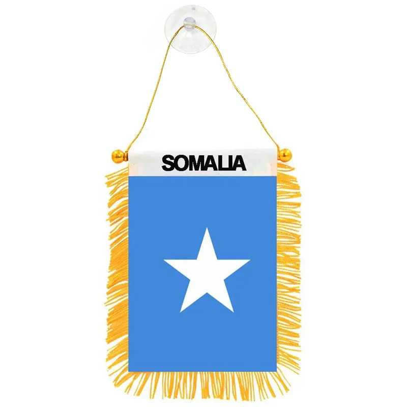 Directly Delivery Car Window Decoration Stain Bunting Pennant  Somalia Flags