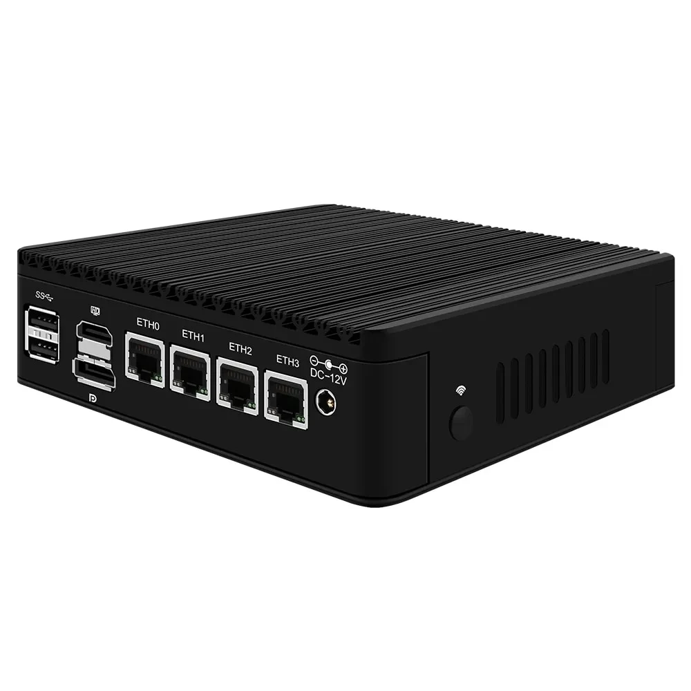 2.5GbE Firewall Appliance Mini PC 12th Gen Intel Alder Lake i3 N305 N100 Fanless Mini Computer Router With 4Intel I226 Nics DDR5