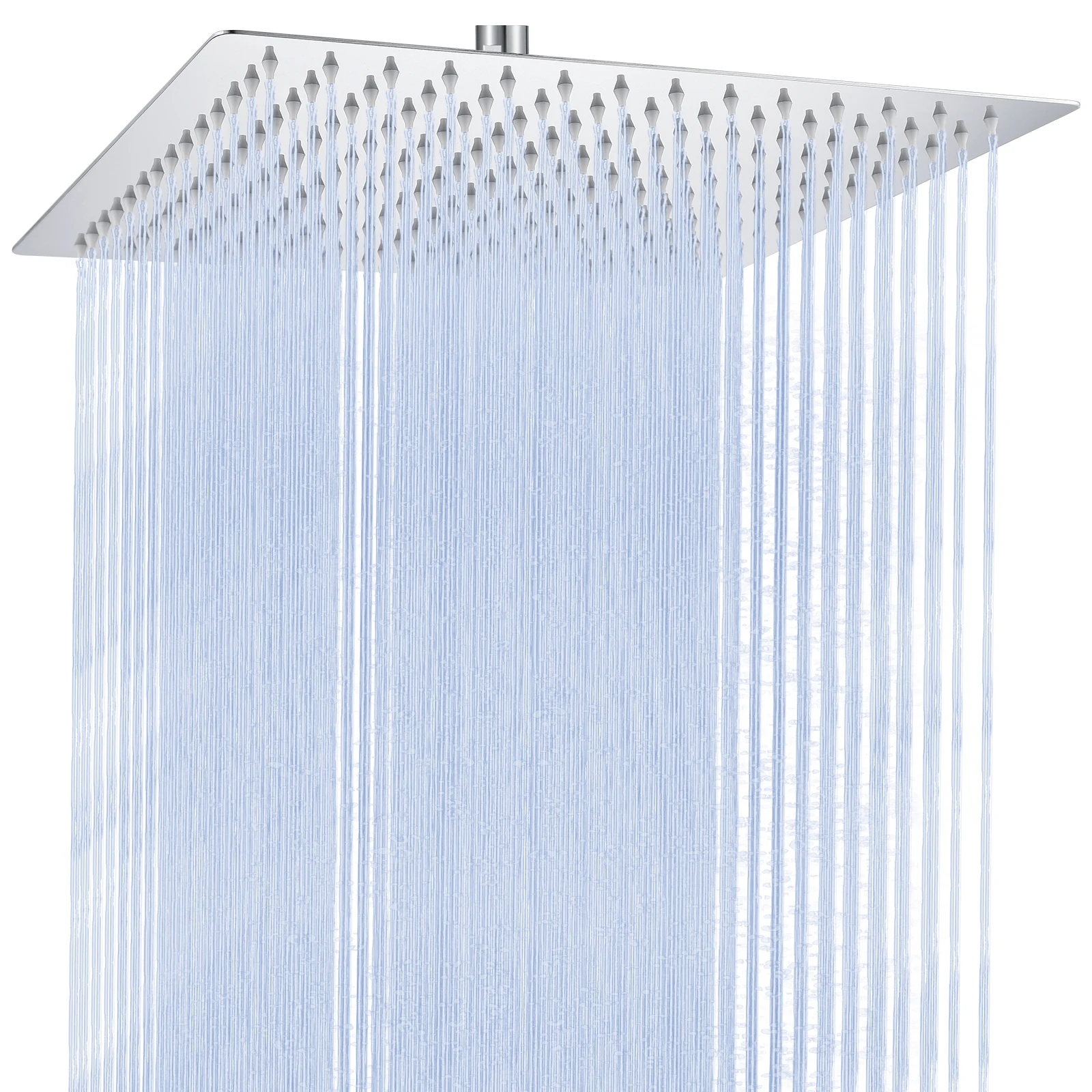 12-Zoll-Quadrat-Regenduschkopf, ultradünn, Edelstahl, Antikalk-Duschkopf, poliertes Chrom