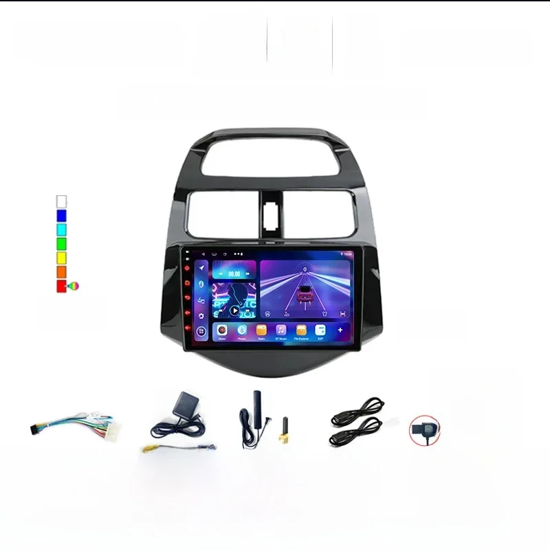 Radio samochodowe 2Din 4G Android 14 Multimedialny odtwarzacz wideo do Chevrolet Spark Beat Matiz Creative 2010-2014 Nawigacja Carplay — zdjęcie 2