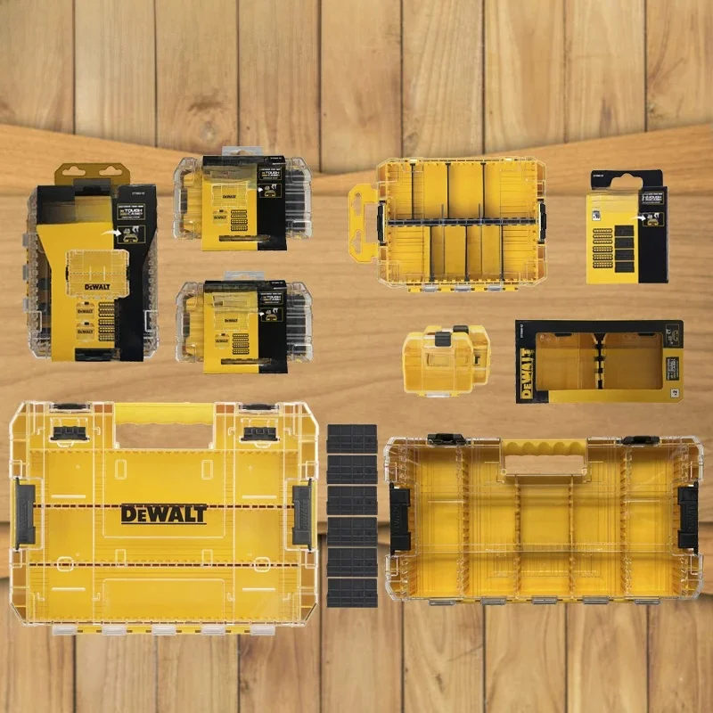 DEWALT Seria TSTAK Walizka na akcesoria narzędziowe DT70800 DT70801 DT70803 DT70805 DT70839 DWAN2190 N 542474   Twarde plastikowe pudełka do przechowywania — zdjęcie 2