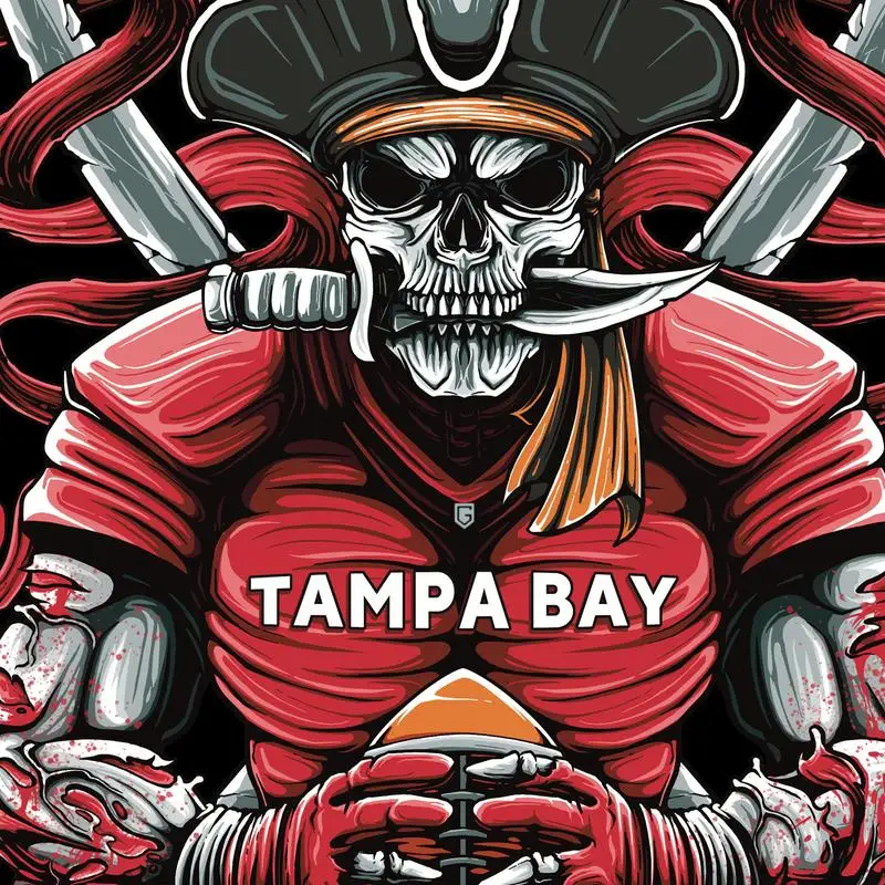 Tampa Bay Football Men's T-Shirt Vintage Unisex Y2K Clothes Black Tshirt Women Men Oversized Streetwear Graphic Tee Casual Tops