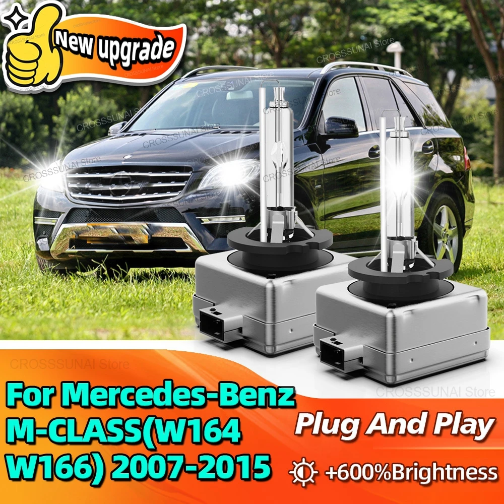 Xenon 12V 35W HID Car Bulb 6000K Headlight For Mercedes-Benz M-CLASS W164 W166 2007 2008 2009 2010 2011 2012 2013 2014 2015