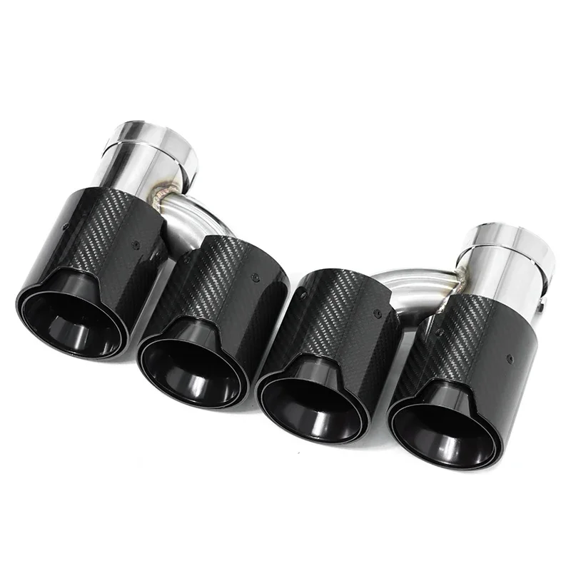 2 stks/partij M Prestaties Auto Uitlaatpijp Koolstofvezel Uitlaat Tip Voor BMW M2 M3 M4 M5 Universele Uitlaat pijp Uitlaat Nozzle - afbeelding 2