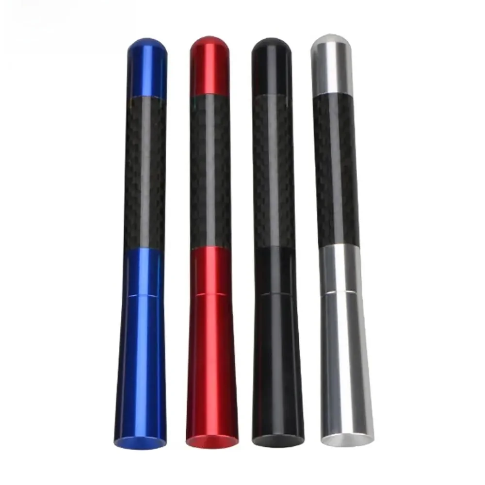 1 SZTUK Aluminiowy maszt antenowy z włókna węglowego do BMW do Ford Focus do Citroen do Toyota do Dodge Antena samochodowa Stylizacja samochodu — zdjęcie 2