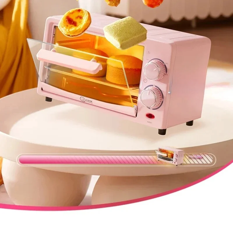 Mini four électrique compact pour usage domestique, four à chaleur rapide, grille-pain à économie d'espace, appareil de cuisson à dessus de seau, 12L