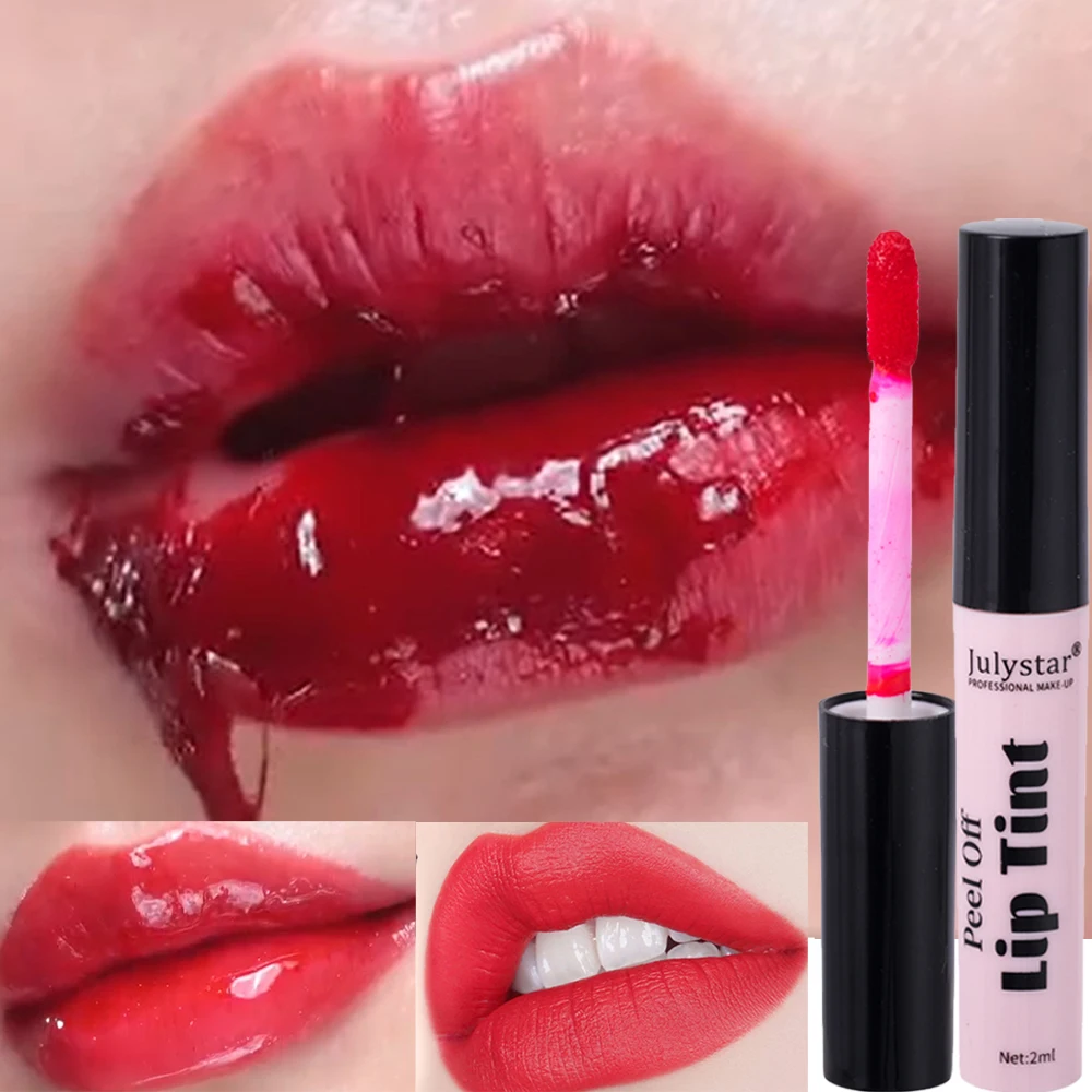 Matte Peel-off Lipstick Nourishing Waterproof Red Tearing Liquid Lip Stick Moisturized Lasting Sexy Amazing Lip Lint Cosmetics