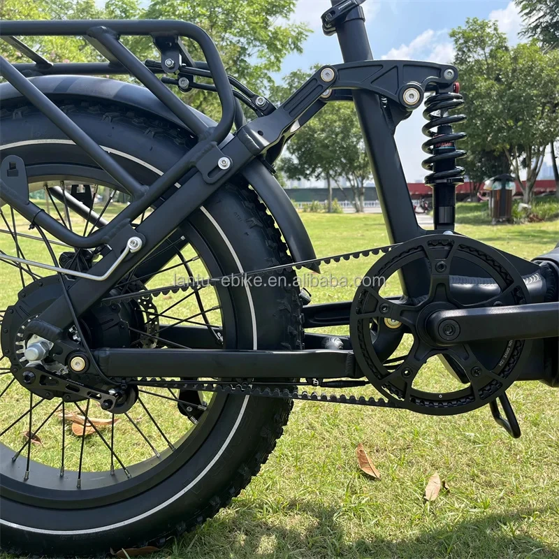 Bicicleta Elétrica Lantu de Alta Qualidade 20 Polegadas 800W Dobrável com Sensor de Torque