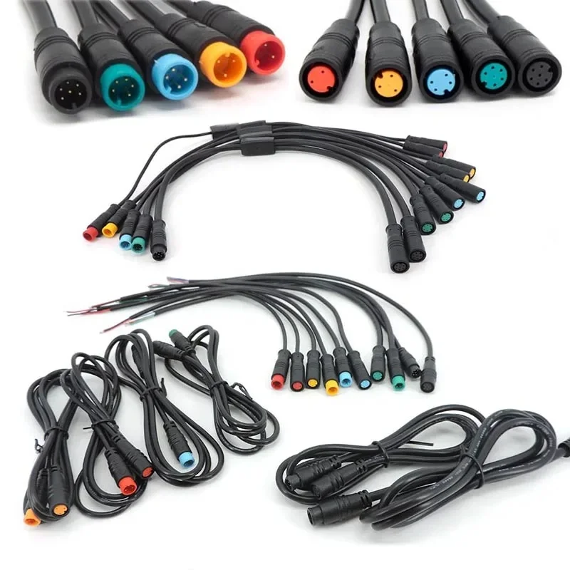 AliExpress Signal Speed Sensor Extension Cable M8 E-bike Line 2 4 5 6 8Pin Electric Bicycle Waterproof Joint Plug male female Connector 5k