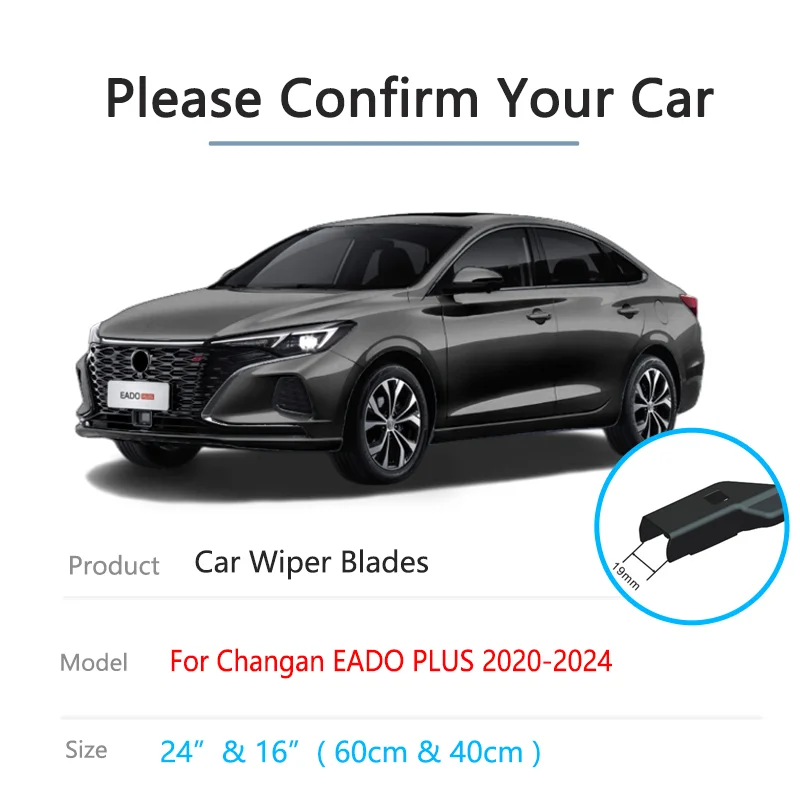 For Changan EADO PLUS 2020 2021 2022 2023 2024 Front Rear Set Wipers Blades Windows Replacement Cleaning Window Auto Accessories