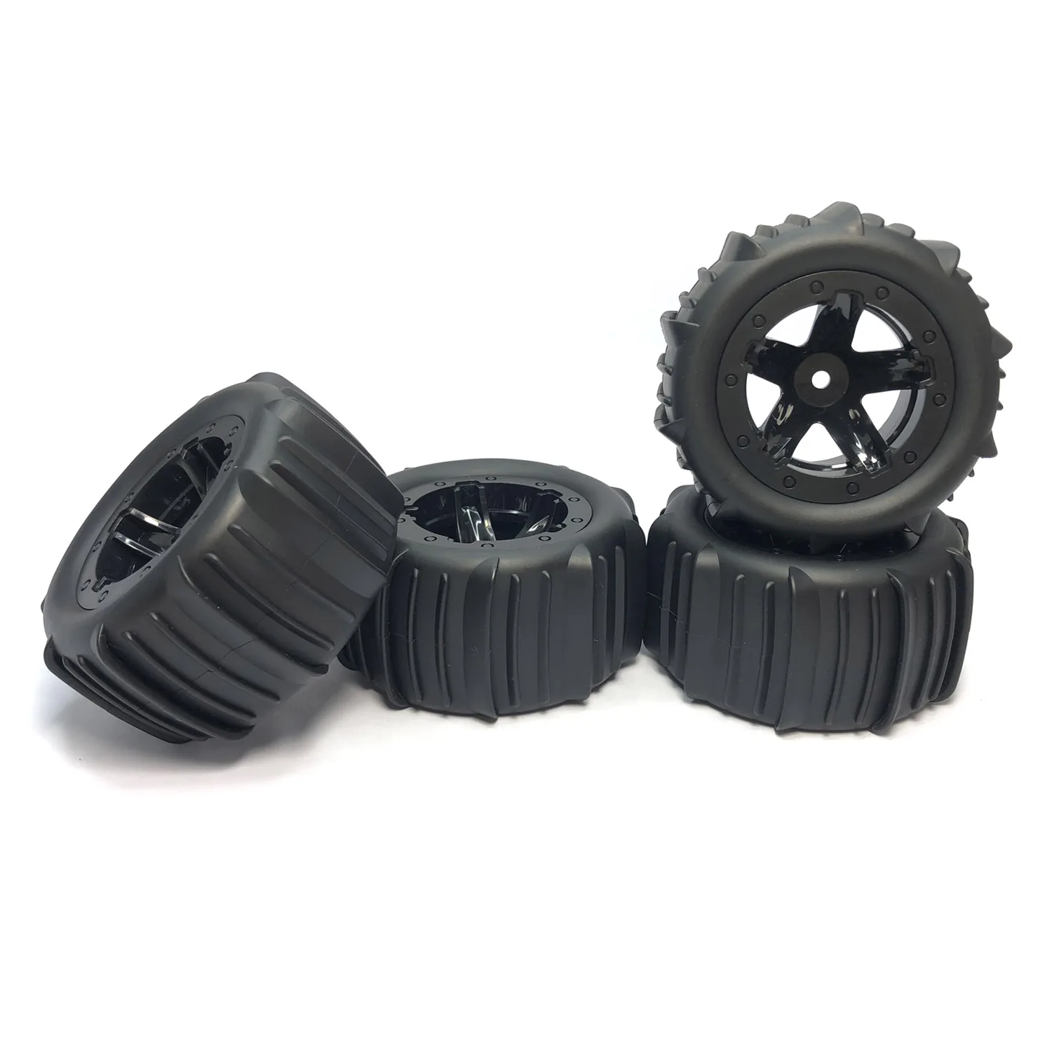 4Pcs Snow Sand Tires Tyre Wheel for Wltoys 144001 124016 124017 144010 MJX Hyper Go 14209 H16E 1/14 1/16 1/18 RC Off-road Car