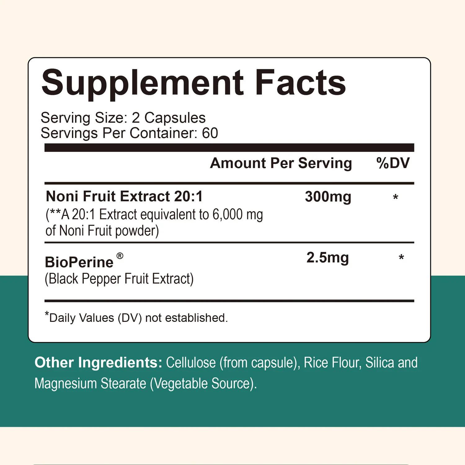 Cápsulas de frutas Noni, mejora la digestión, salud Intestinal, soporte inmunológico, antioxidante, 120 cápsulas