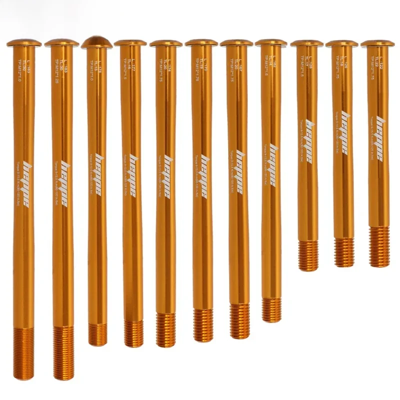 AliExpress heppe HEPPE MTB Road Bike Ultra Light Thru Axle Front Fork Shaft Skewer 12x100/110 Rear Hub Thru Axle 12x142 12x148 Orange Thru Axle