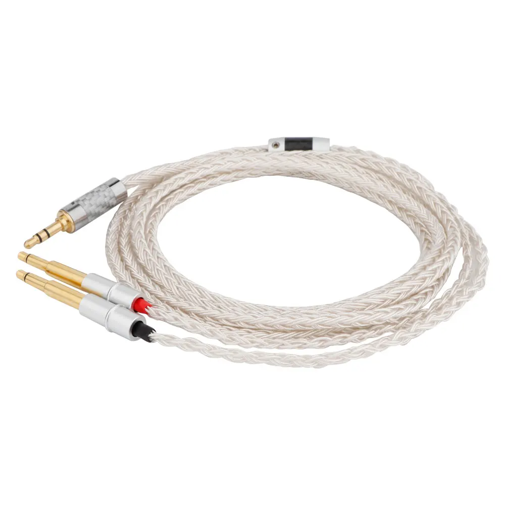 Preffair สายหูฟังโทรศัพท์16Core OCC ชุบเงิน2.5mm/ 4.4mm/ 3.5MM/XLR/ 6.5mm สำหรับ meze 99 CLASSIC NEO Headphone