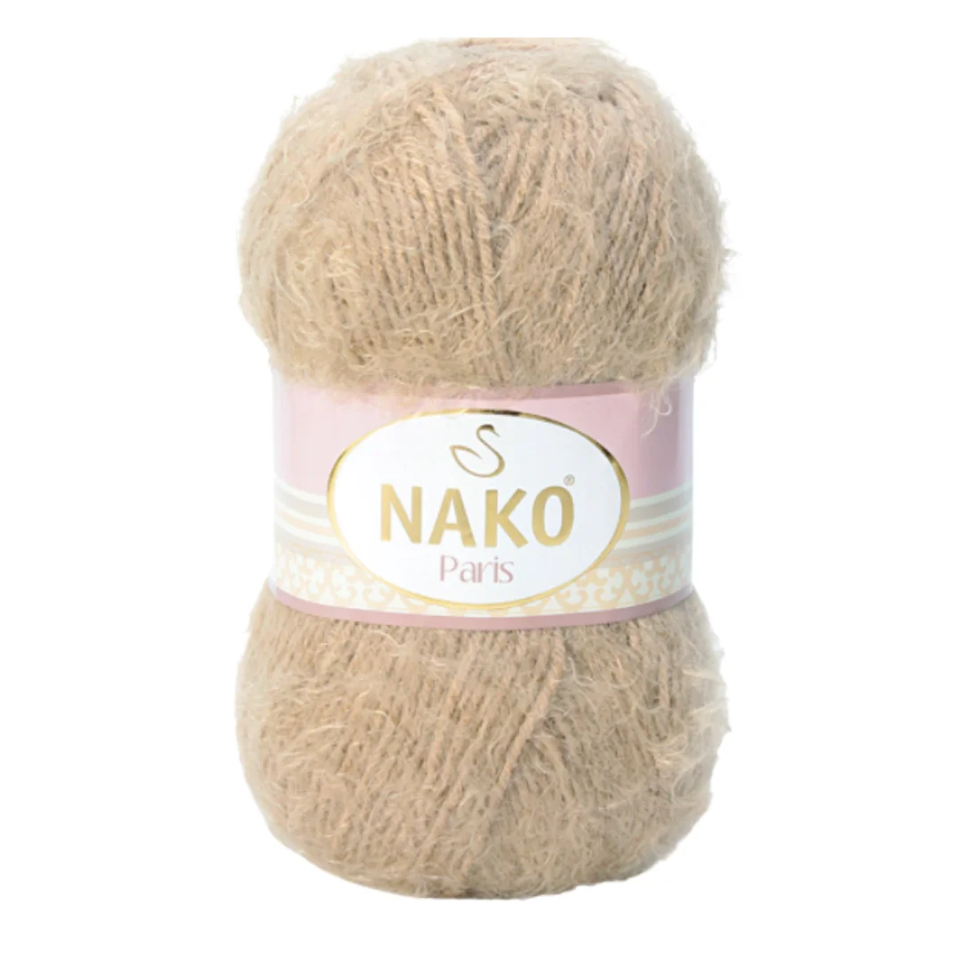 Nako Paris Soft Warm Yarn for Hand Knitting Crochet Amigurumi DIY Baby Knitwear Scarf Blanket Shawl Sweater Cardigan Beanies