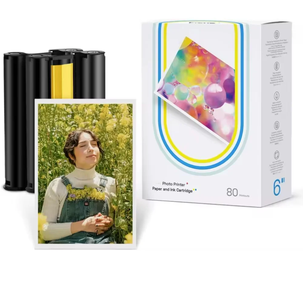 

Original Quality for Liene Amber Photo Paper,Ribbons for Dye Sublimation Printing Water/Oxidation Protection for Album/Framing