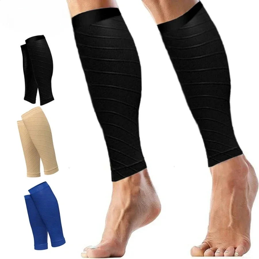 AliExpress OUZEY 1Pair Sport Compression Calf Sleeves for Men & Women (20-30mmhg) - Footless Compression Socks for Shin Splints Running Cycling