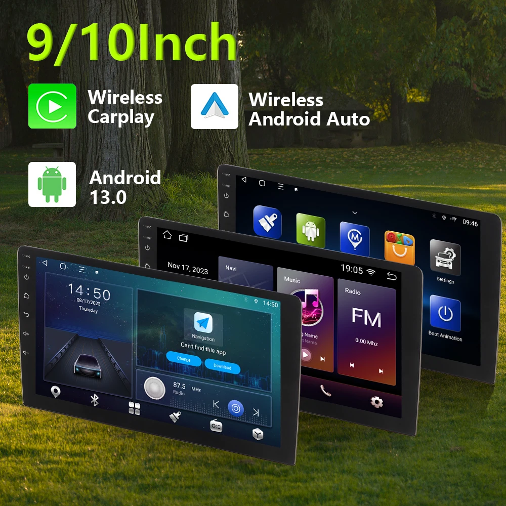 

Android 13/12 Car Radio 9/10Inch Touch Screen Autoradio GPS Rearview Camera Wireless Multimedia Video Player Carplay MP3 MP5