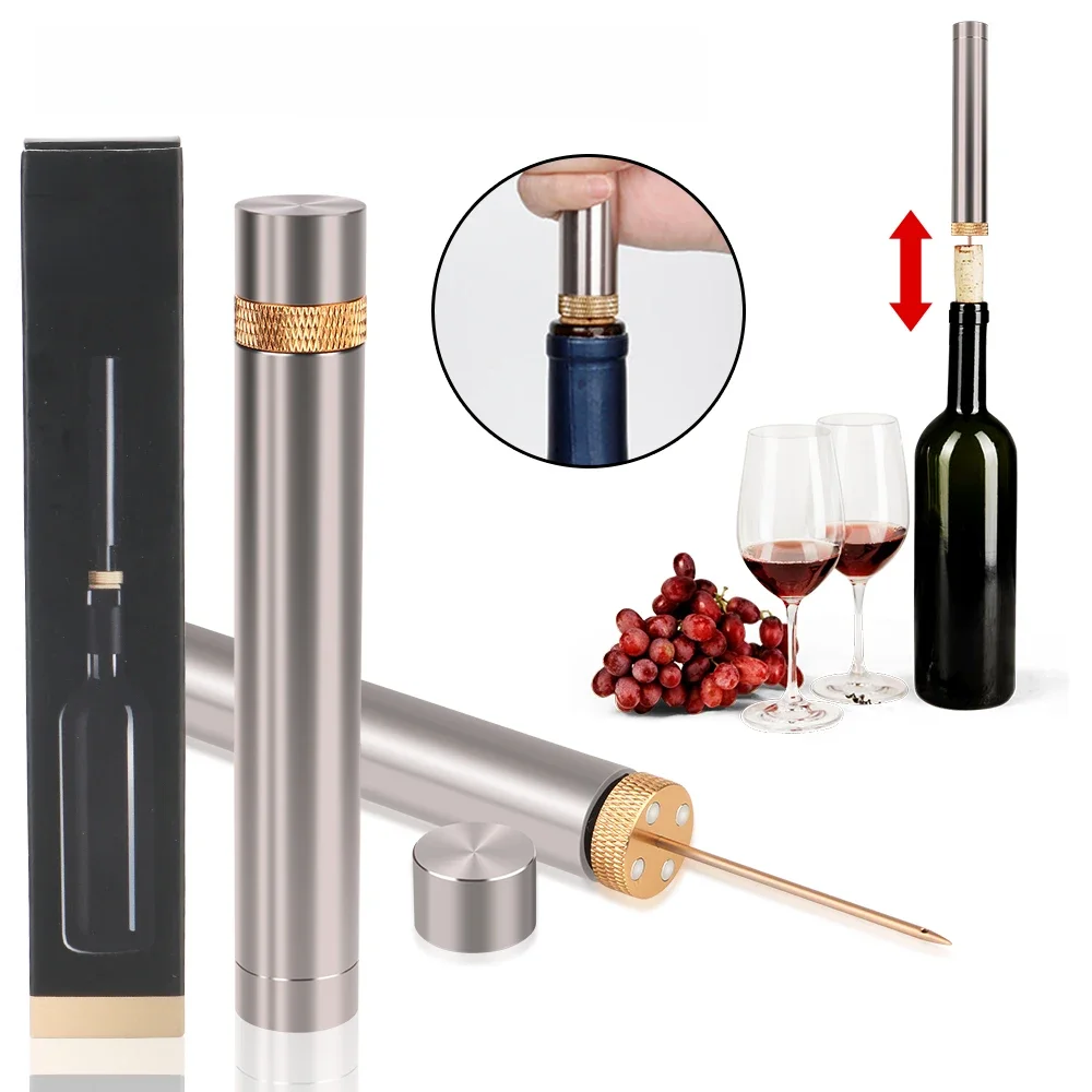 Pour la maison Restaurant fête ouvre-bouteille de vin tire-bouchon outils amateurs de vin Portable Type d'aiguille ouvre-bouteille pneumatique