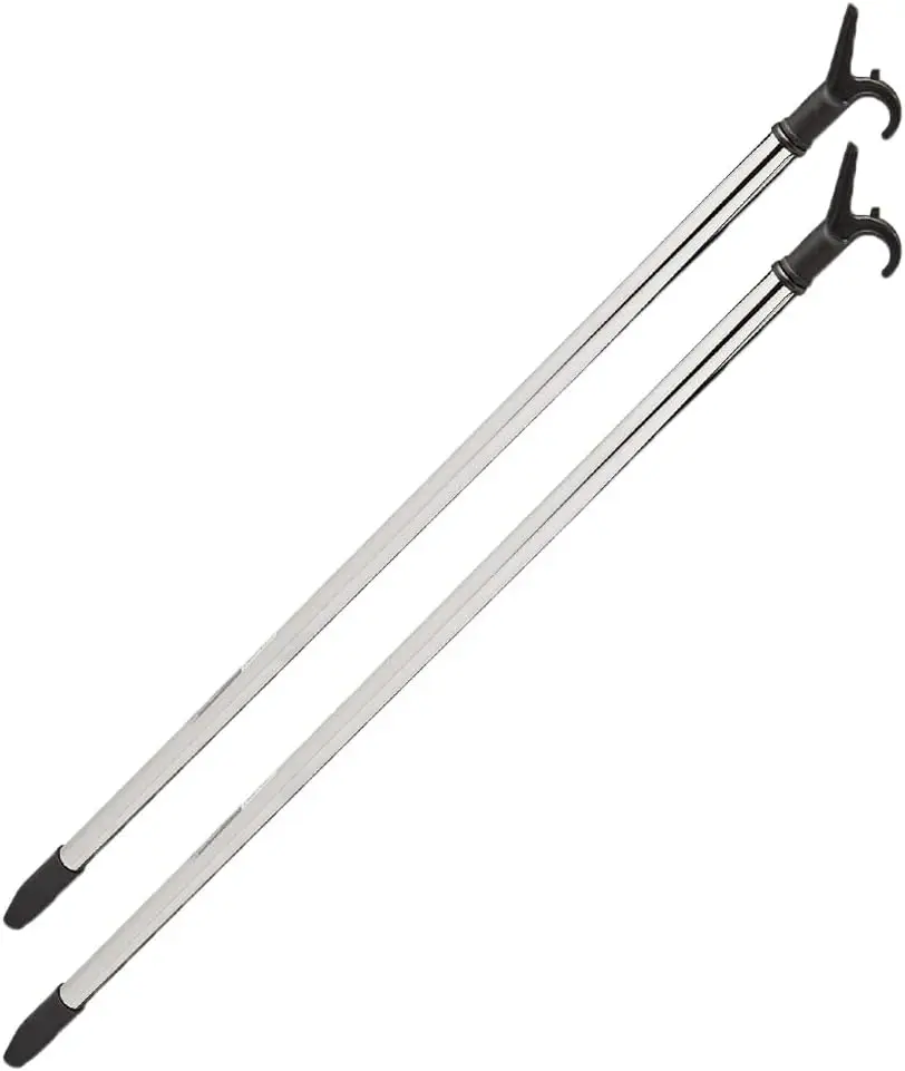 La Briantina, chromen kledinghanger, uitschuifbare kledinghaak, uitschuifbaar tot 150 cm.