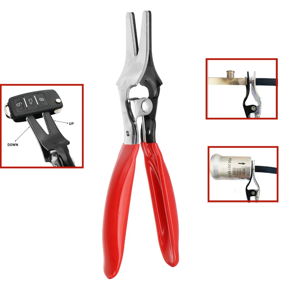 

Car Remote Control Case Disassembling Locksmith Tools Repair Plier Automobile Angled Fuel Vacuum Line Tube Hose Remover Tools