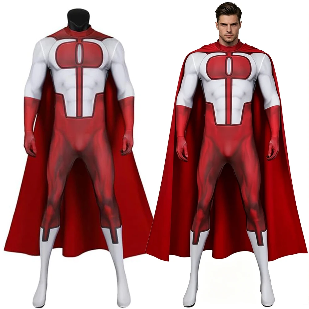 Костюм для косплея Invincible Omni Man Nolan Grayson, мужской комбинезон для ролевых игр, костюм зентай, одежда для Хэллоуина и карнавальных вечеринок