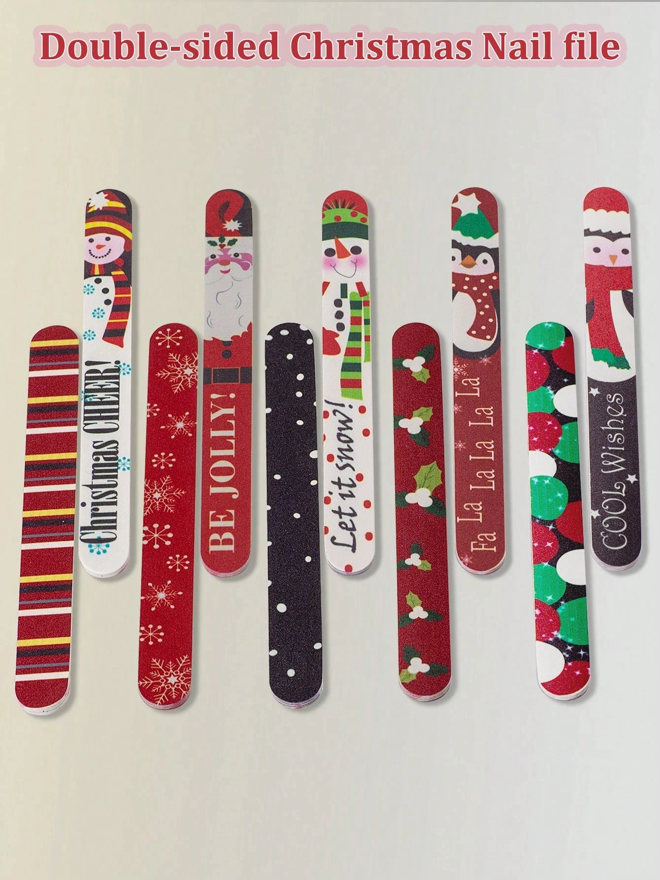 

5/10 шт. рождественские профессиональные пилочки для ногтей 100 180 EVA утолщенные пилочки для ногтей 240 180 наждачная бумага для ногтей набор инструментов для маникюрного салона