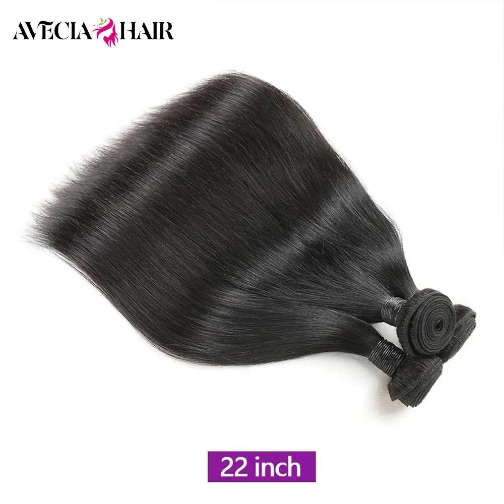 10 A Straight Human Hair Bundles 28 30 inch Raw Hair Bundles 36 38 40 Inch Long Thick Bundles Cheap Brazilian Hair Weave Bundles