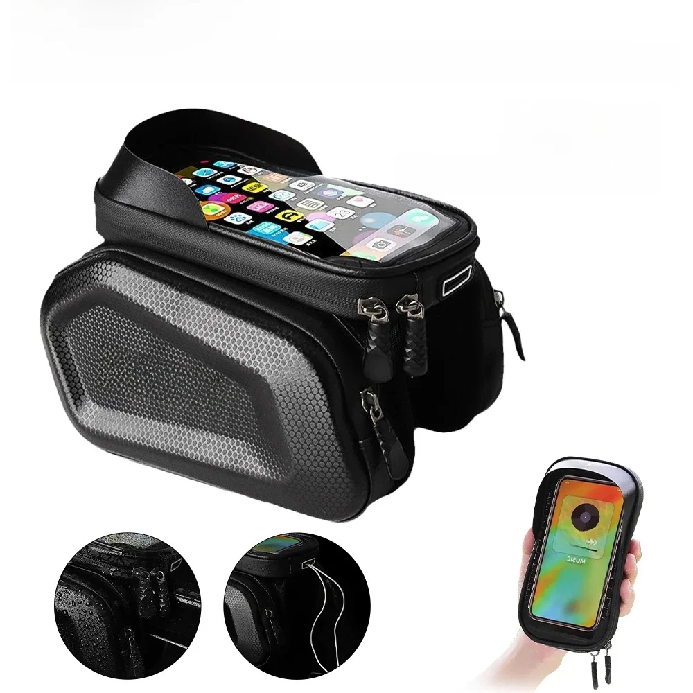 Fahrrad Telefon Tasche Fahrrad Top Vorne Rohr Rahmen Taschen Radfahren Front Tasche Touchscreen Straße MTB Mountainbike Telefon Taschen Zubehör