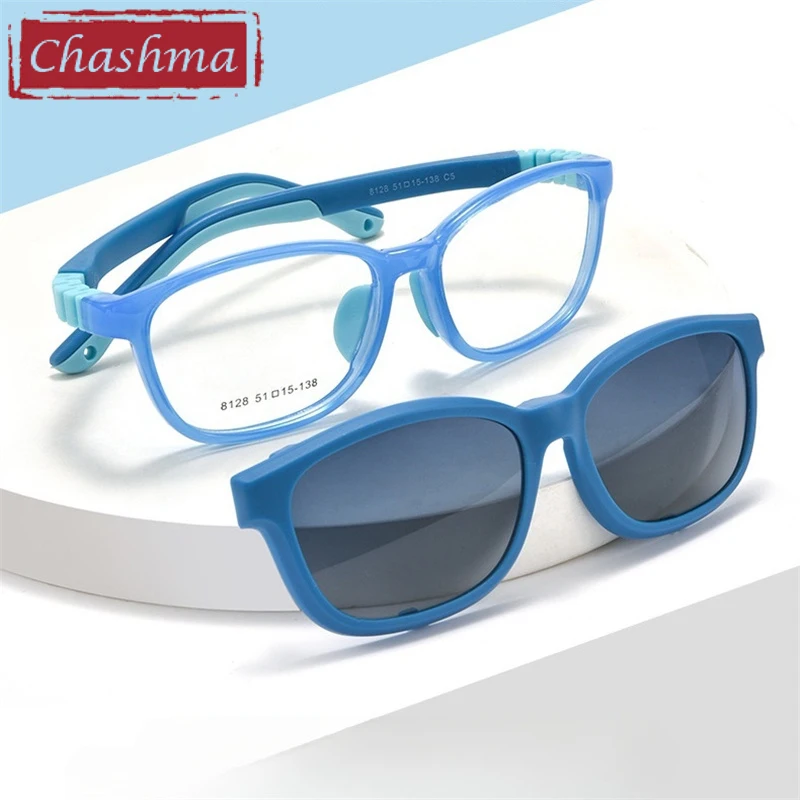 

Chashma Prescription Glasses Kids Clip On Sun Protection Myopia Rubber Spectacles Children Eyeglasses for Recipe Boy Girl Frames