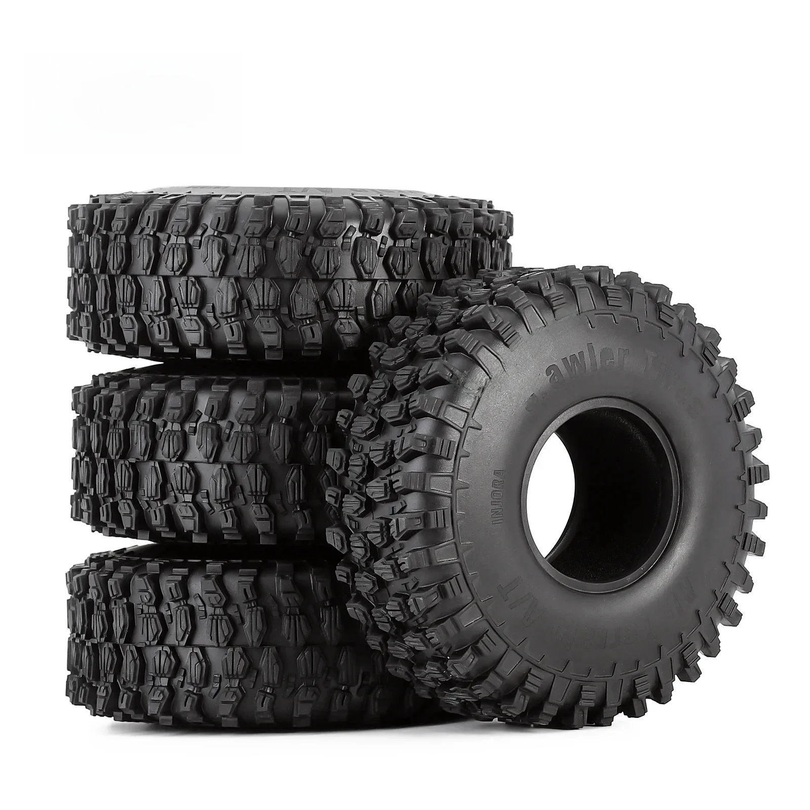 INJORA 4 sztuk 120*42mm 1.9 "gumowe opony do kół terenowych dla 1:10 RC Rock Crawler Car TRX4 Axial SCX10 Redcat Gen8 — zdjęcie 2