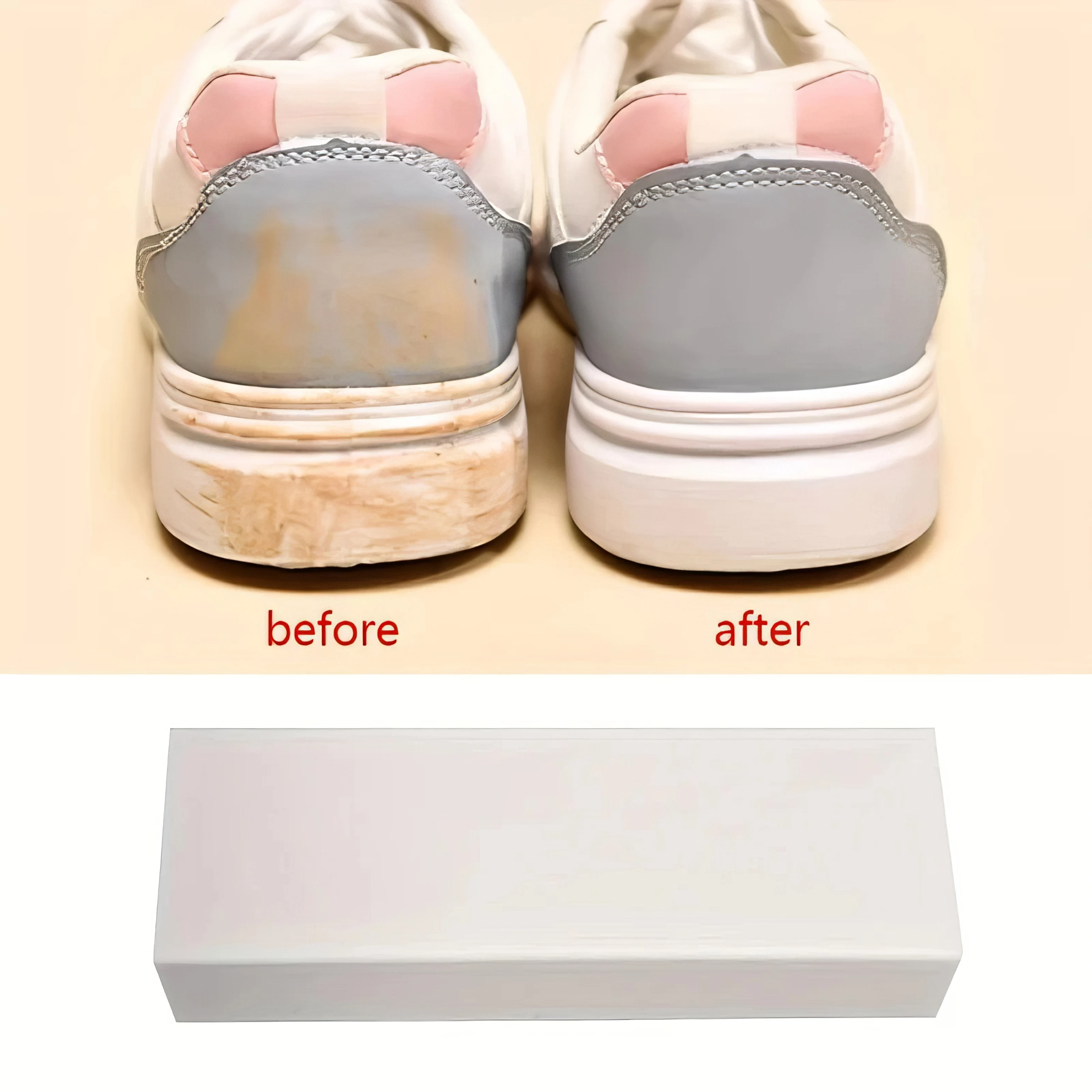 1-Pack Quick-Clean Shoe Eraser - Scratch-Free Durable Tool, Essential Sneaker Stain Remover for Daily Care