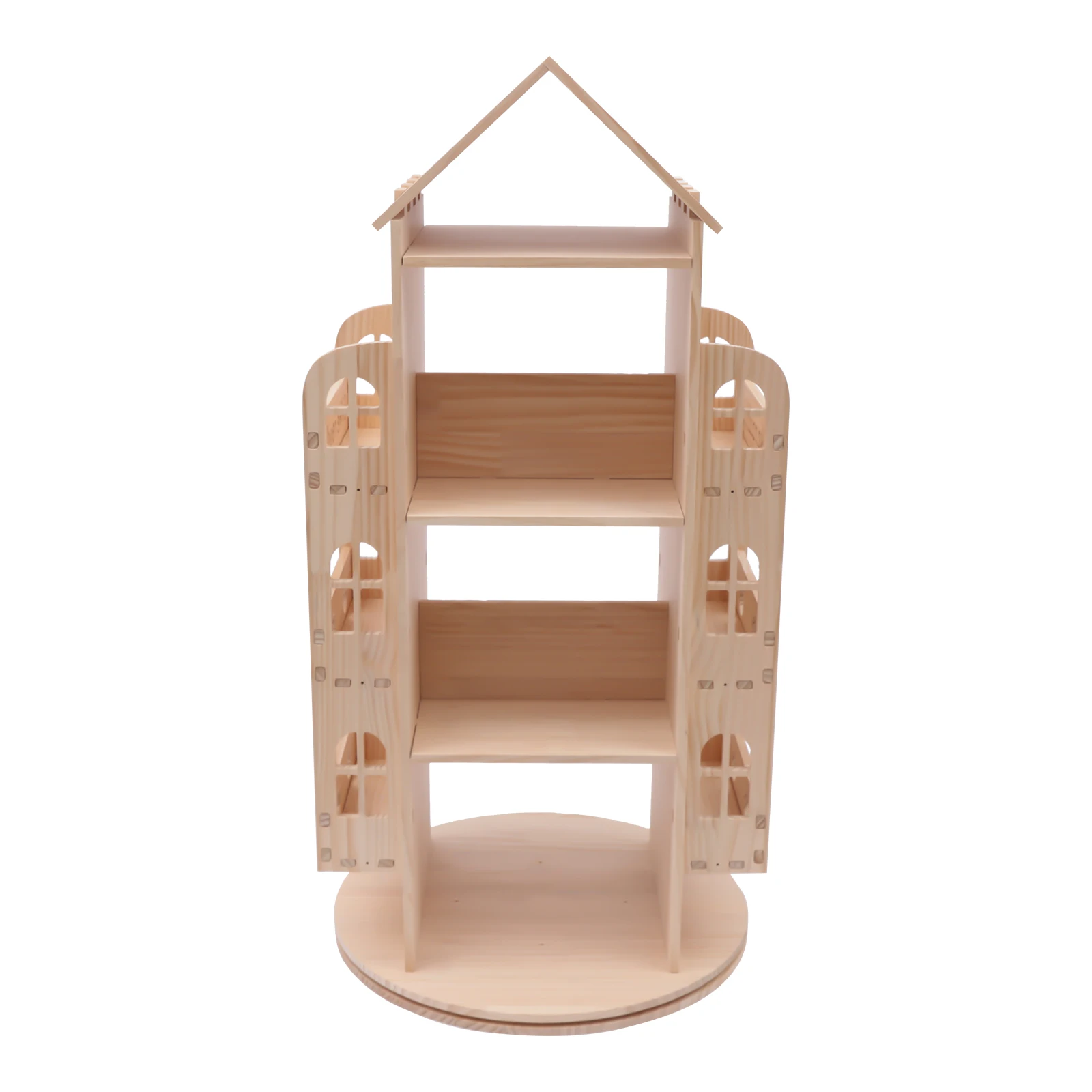 Rotating Bookshelf 360 Display Floor Standing Bookcase Storage Rack for Kids Children's Bookshelf, Book Display Stand, Wood Book