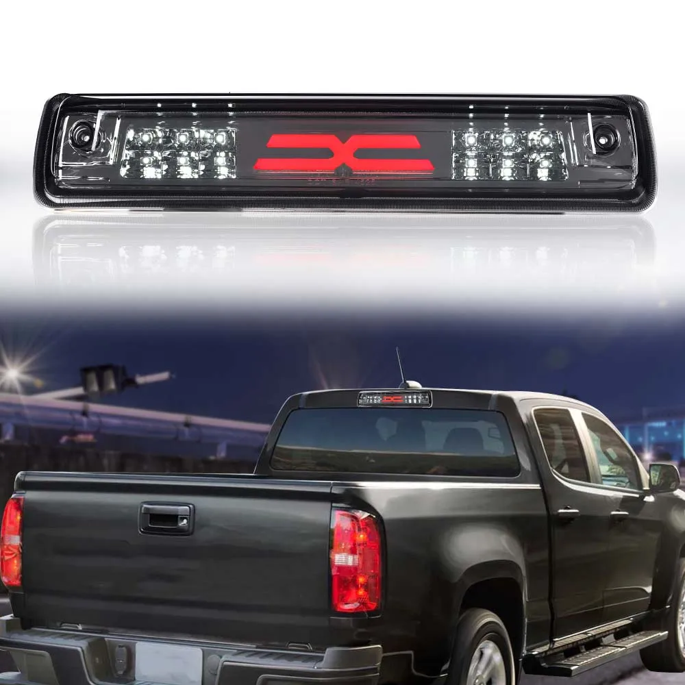 

Led Third Brake Light Cargo Lamp Chrome/Smoked Fit for 15-18 Colorado/Gmc Canyon Waterproof Snowproof Dustproof Car Accessories