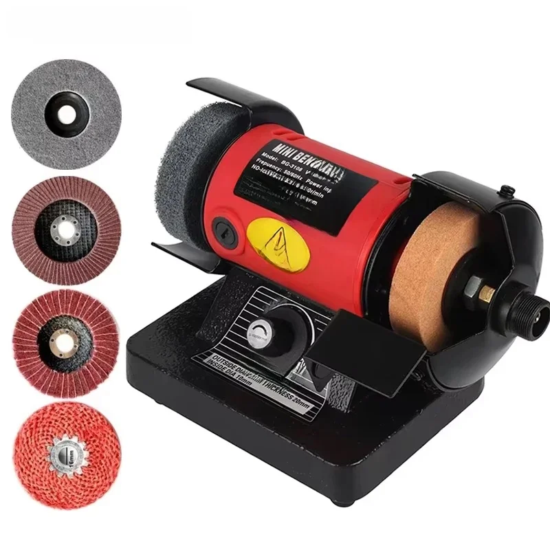 220V Table Grinder Polishing Machine Desktop Sander DIY Woodworking Grinding Carving Jade Jewelry Bench Lathe Machine