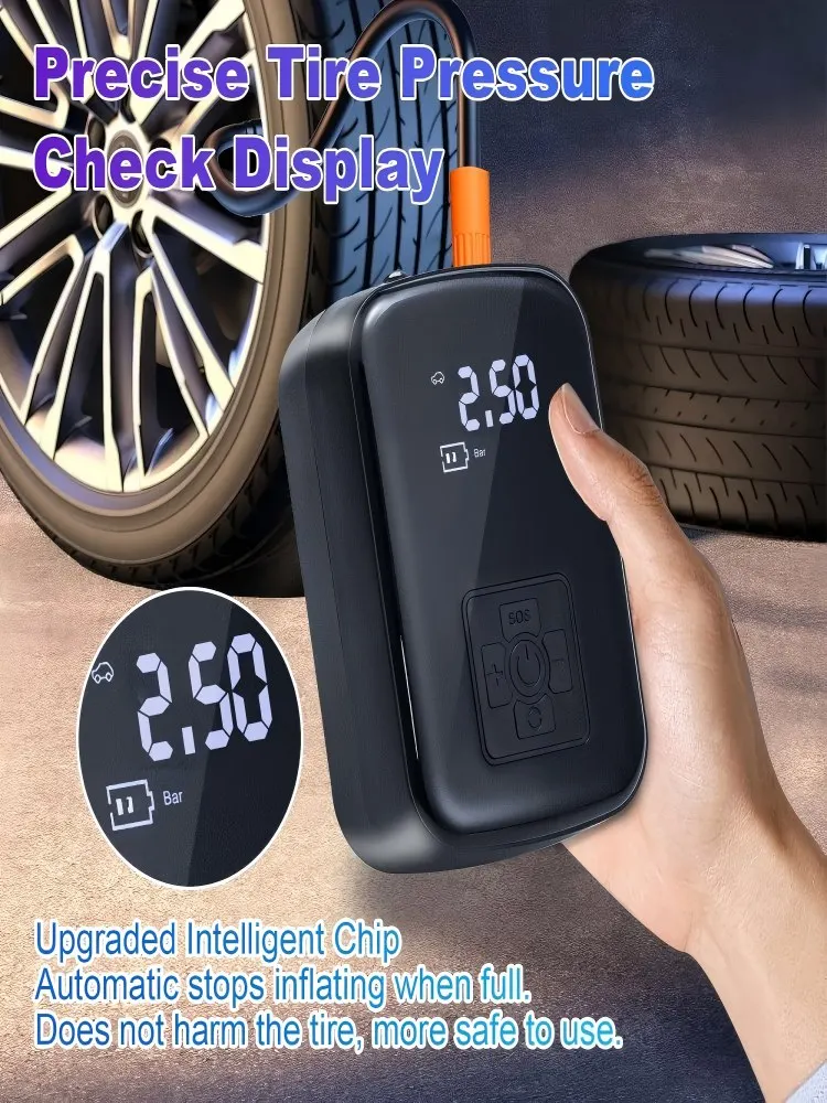 AliExpress GerTong New Wireless Car Air Pump Electric Air Compressor Tire Inflator Pump With Digital Display for Motorcycle Bicycle Boat Tyre Balls
