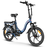 Samebike 20 Inch Folding Electric City Bike CY20 36V12AH Detachable Battery Rear Hub Brushless Motor Double Disc Brake Mag Wheel