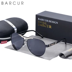BARCUR Pilot Design Fashion Men Sunglasses Polarized Ladies Sun Glasses UV400 Protection Women Sun Glasses