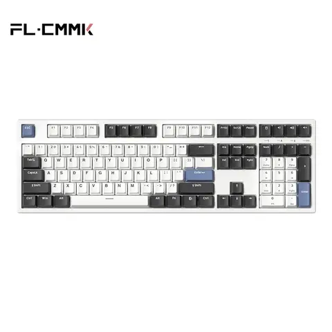 FL · ESPORTS 3 모드 기계식 키보드, 108 키, RGB 핫 스왑 가능, 2.4G 무선 블루투스 유선, Win, Mac, iPad, GP108