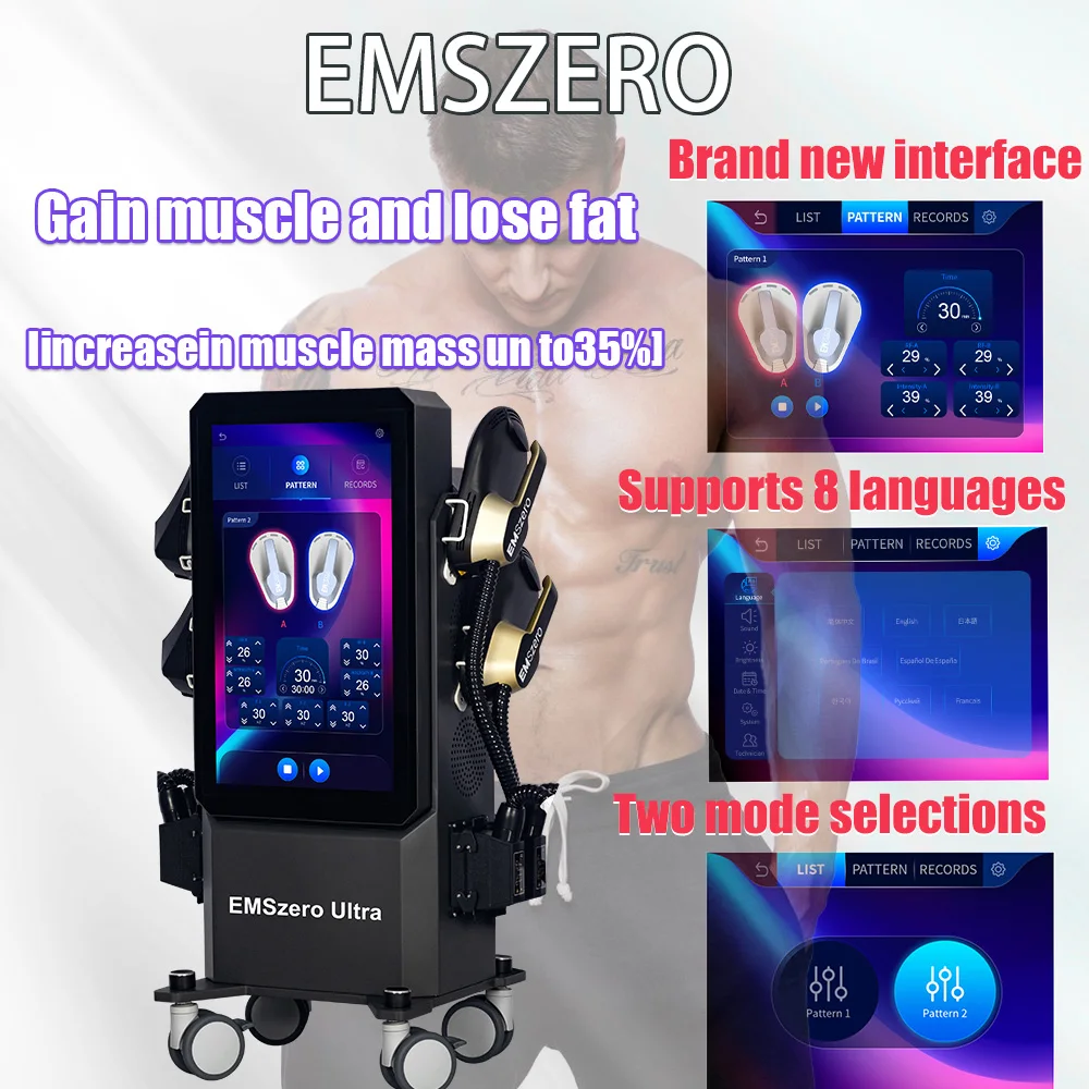 DLS-EMSZERO Neo 6500W 15Tesla EMS Nova Body Sculpt Muskelmaschine Gewicht Elektromagnetisches Abnehmen EMSzero