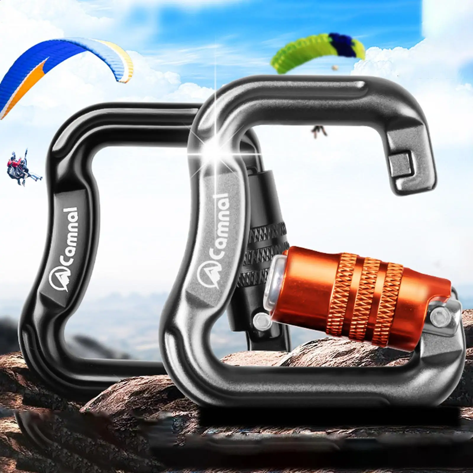 

Карабин для скалолазания, парапланер, запирающий карабин, компактное сверхмощное оборудование, снаряжение для кемпинга, гамак, параплана на открытом воздухе