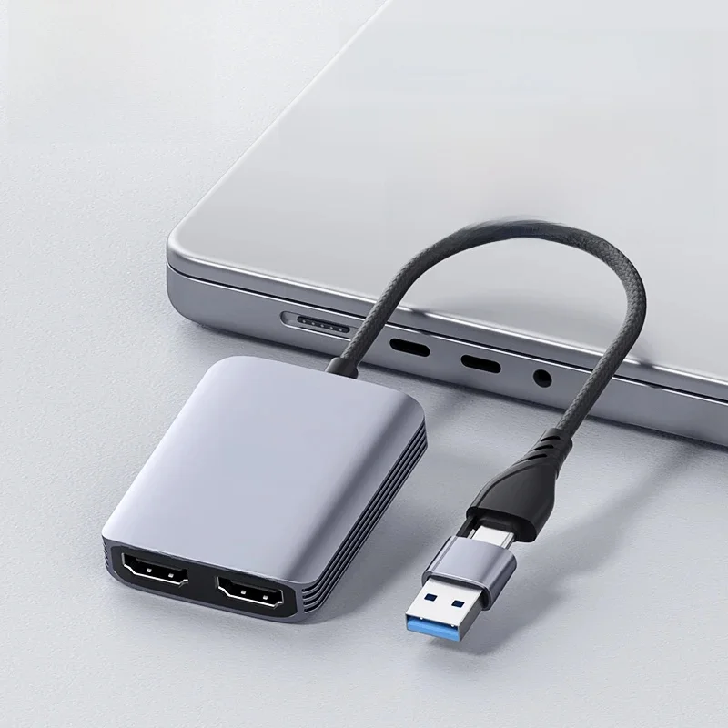 Hagibis – adaptateur USB-A/C vers HDMI, convertisseur de double moniteur MST, Triple affichage, Compatible avec ordinateur portable M1/M2/M3 Windows Mac