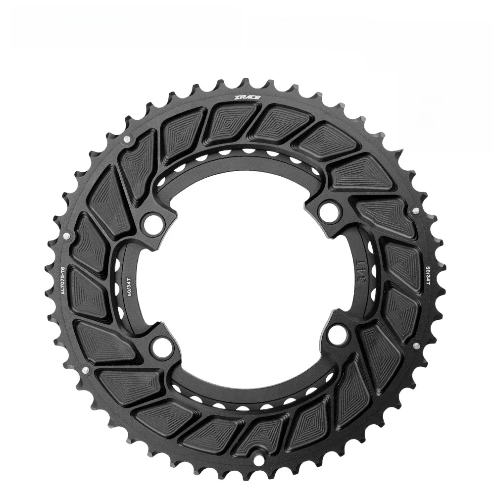 AliExpress ZRACE UNCHAINED Chainring 105 R7000 R7100 / ULTEGRA R8000 R8100/DURA-ACE R9100 R9200 Asymmetric Road Chainring 50-34 52-36 54-40