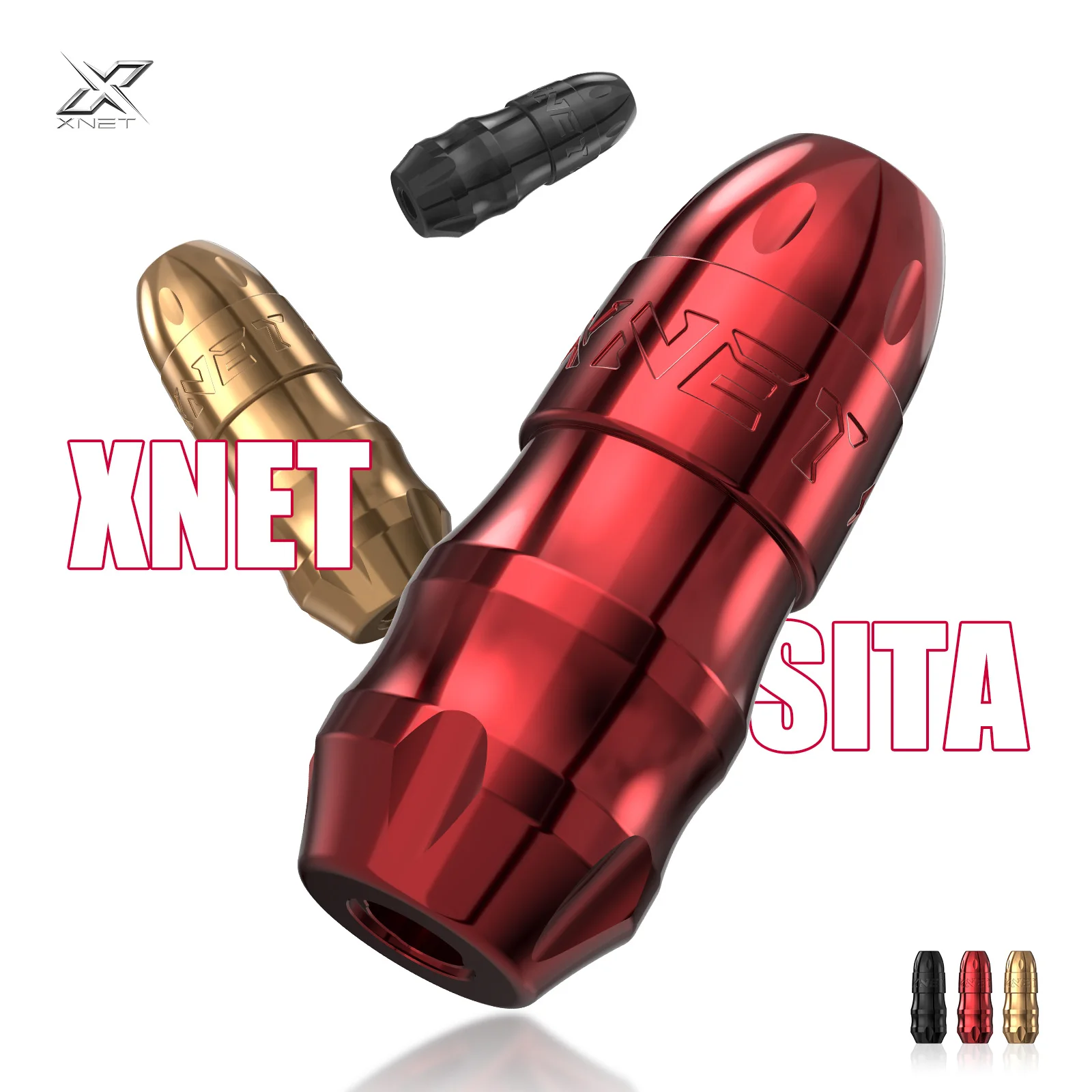 

XNET Sita Professional Rotary Tattoo Machine Short Pen Brushless Motor with RCA Cord Tattoo Gun For Tattoo Artists